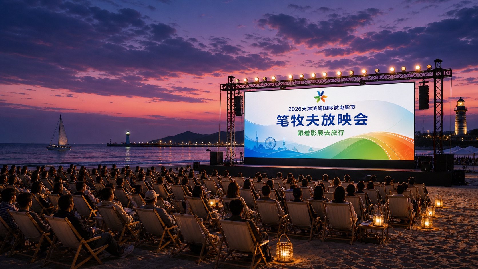 笔牧夫放映会现场效果图